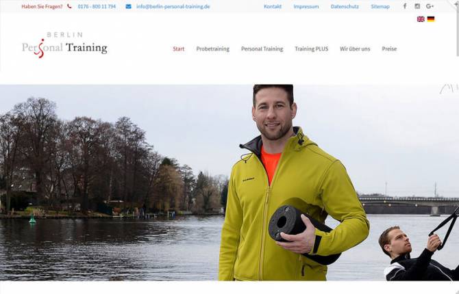 Berlin Personal Training - Website