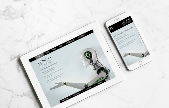Responsive Website Rechtsanwalt Lösch