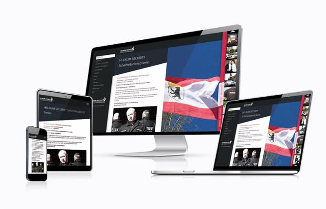 Helikum Security - Responsive Webdesign