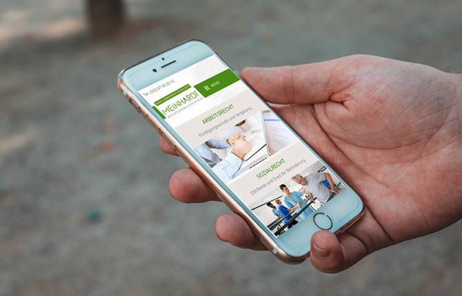Rechtsanwaltskanzlei Meinhardt - Responsive Website