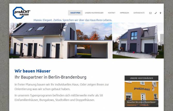 proAcht - Webdesign
