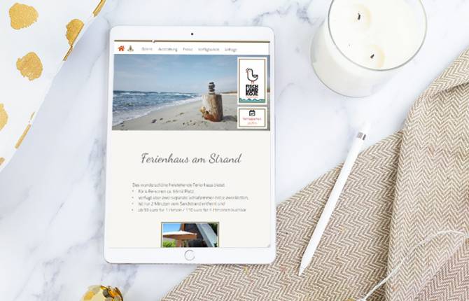 Webdesign Ferienhaus Ahrenshoop