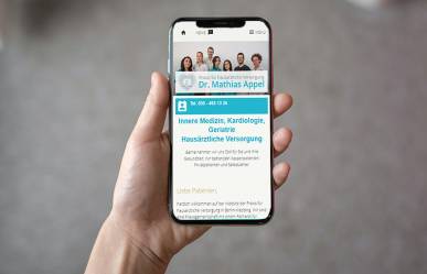 Webdesign für den Arzt Dr. Appel in Berlin