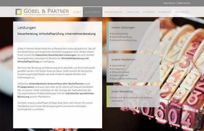 Göbel & Partner - Website