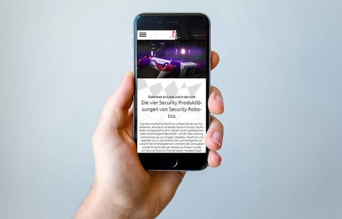 Security Robotics - Responsive Website