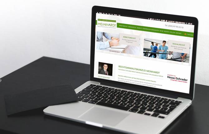 Rechtsanwaltskanzlei Meinhardt - Website