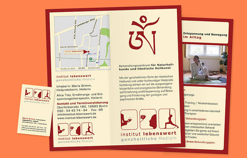 Flyer und Visitenkarte