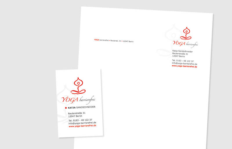 Briefbogen und Visitenkarte