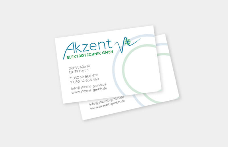 Akzent Elektrotechnik - Visitenkarten